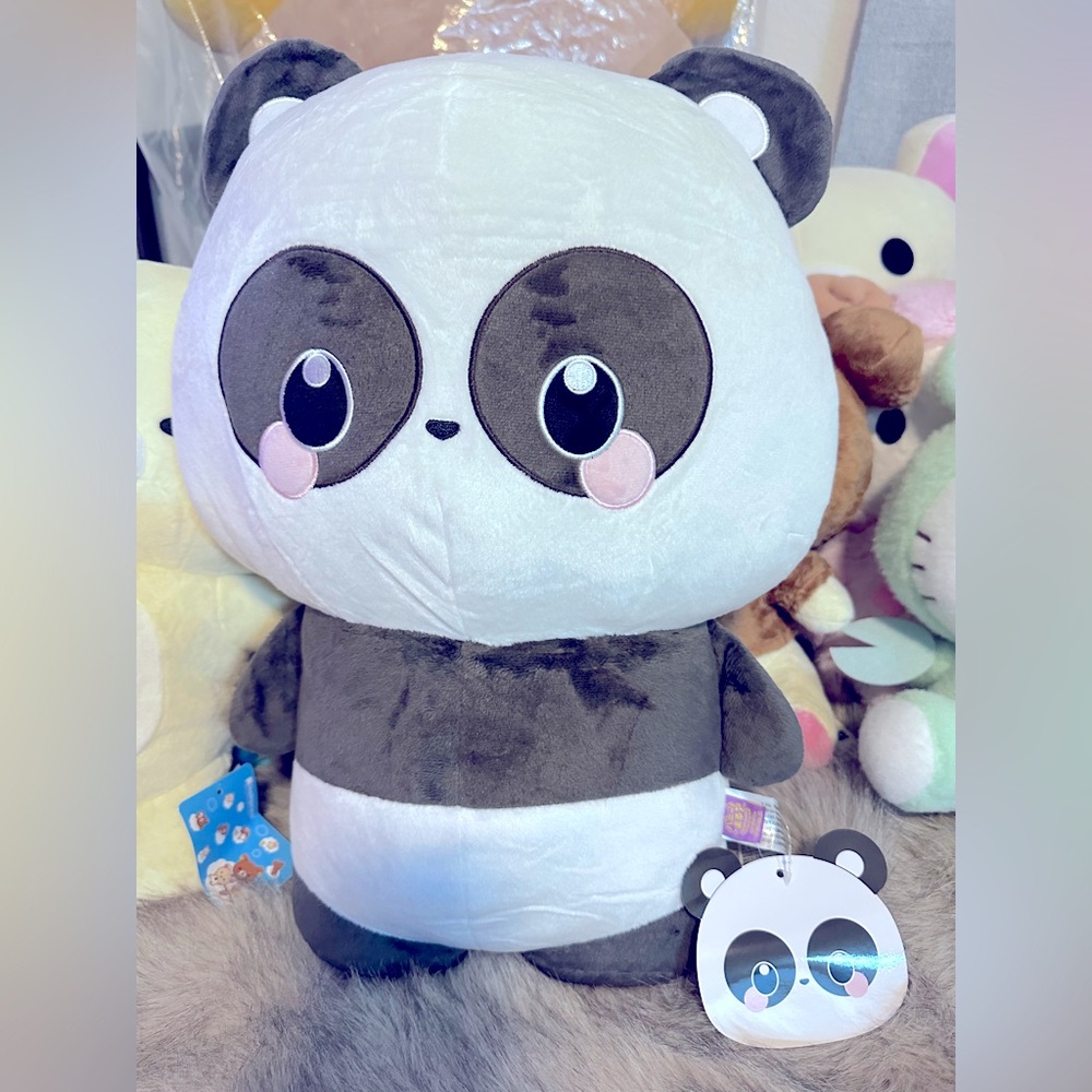 Adorable Panda Plush Toy - Black and White